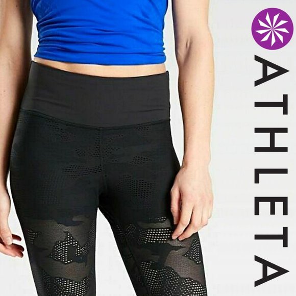 Athleta Pants - Athleta High-Rise Perforated Phenom Camo 7/8 Tight